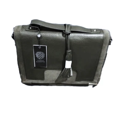 Bolso Mensajero VINCE CAMUTO Hannah Handel/Correa Cuero Negro y Gamuza Nuevo con Etiquetas $328 Foto 1 de 4