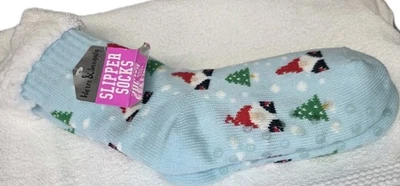 Calcetines antideslizantes asta piel sintética vacaciones de Navidad nuevos con etiquetas Foto 1 de 4