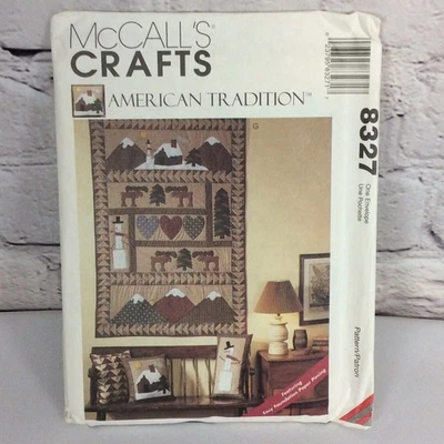 McCall's 8327 Winter Quilt, Pillows, Stockings, & Wall Hanging Pattern New Uncut - Image 1 of 4