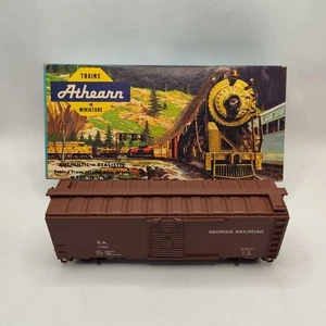 Athearn HO Scale 40ft Box Car Georgia Railroad G.A. #1127 Brown Made In USA - Picture 1 of 21