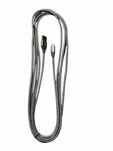 10 Ft  Long USB  A 2.0 To USB -C Nylon Braided Charger Cord 3 Pack - Picture 1 of 4