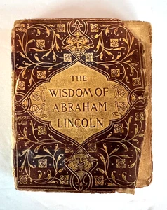 Vintage 1908 The Wisdom of Abraham Lincoln Taschenbuch Temple Scott rot/schwarz - Bild 1 von 9