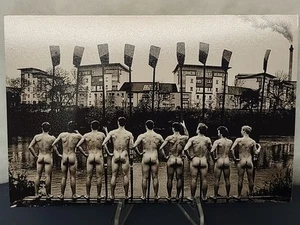 5,25x3,5 Zoll Reprint Foto - Hübsches Athletic Ruderteam - Gay Interest - Bild 1 von 5