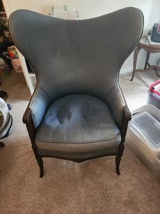 Antique High Back Chair - Picture 1 of 2