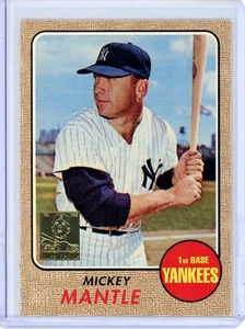 1996 Topps - Mickey Mantle Commemorative Reprints Mickey Mantle #18 1968 Topps - Picture 1 of 2