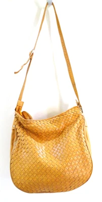 BOLSO DE MANO DANIELLE NICOLE VINTAGE TEJIDO DE CUERO Foto 1 de 4