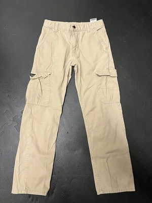 Pantalones informales cargo Wrangler para niños talla 14 regular caqui tostado elástico cintura ajustable Foto 1 de 4
