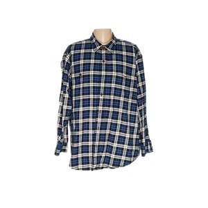 Orvis Blue Plaid Flannel Shirt XXL - Picture 1 of 4