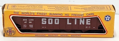 Vintage Mehano HO Scale 4708 SOO Line 50' 4-Bay Open Hopper Car - Image 1 of 4