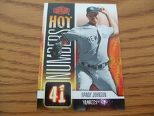 2006 Flair Showcase Hot Numbers #25 Randy Johnson YANKEES