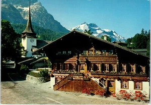Gsteig am Col du Pillon, Oldenhorn und Sex Rouge, Switzerland Postcard - Picture 1 of 2