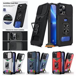 For Motorola Moto G Stylus 5G 2024 Wallet Card Ring Stand & Camera Case Cover - Picture 1 of 51