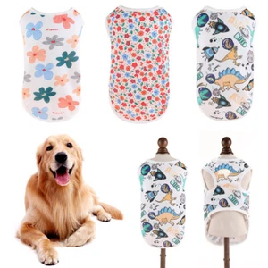 Dogs T-shirt Pet Clothes Thin Dog Clothes Dog Clothes Dog Vest Classic - Picture 1 of 20