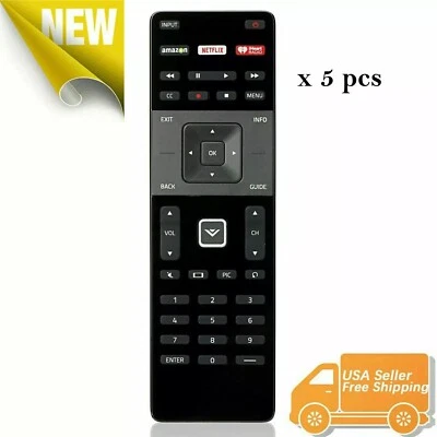 5 x Replacement XRT122 Smart TV Remote For Vizio Amazon/Netflix/iHeart/ Home Key - Image 1 of 4