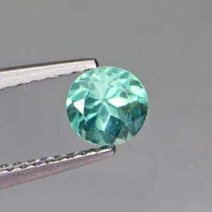 0.75 Cts Round Green Natural Apatite Brazil, Unheated Only - Picture 1 of 5