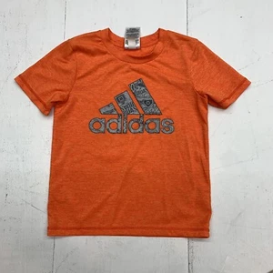 Adidas Orange Short Sleeve Shirt Youth Size 5* - Picture 1 of 5
