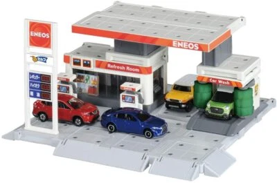 Takara Tomy Tomica Town Build City Gas Station Stand ENEOS from Japan new - Image 1 of 4
