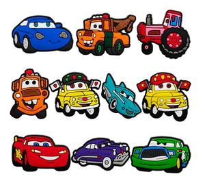 CARS - 10pc Shoe Charms croc decoration colorful - FREE SHIPPING - Picture 1 of 2