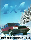 Catalogue prospekt brochure Renault 18 4 x 4 1984 CH D