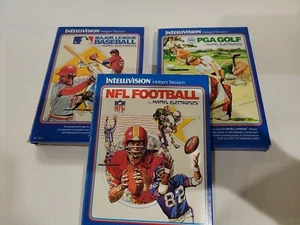 Intellivision NFL Football, Major League Baseball, And PGA Golf Games - Picture 1 of 4