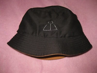 Sombrero de cubo reversible pirámide negro/marrón unisex talla única Foto 1 de 4