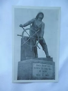 Vintage postcard Fisherman memorial Gloucester Massachusettscopyright 1938 Fish - Picture 1 of 2