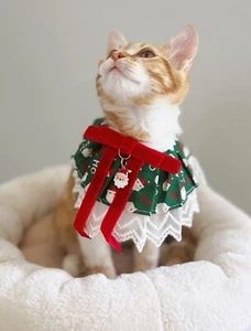 XS size, Pet Christmas Necklace, Santa Claus Cat and Dog Collar - Picture 1 of 4