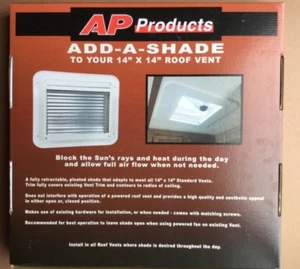Casa rodante AP Products 14x14 blanco pantalla de ventilación 015-201612 - Imagen 1 de 2