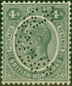 British Honduras 1929 4c Grey Perf Specimen SG130s Fine VLMM - Picture 1 of 1