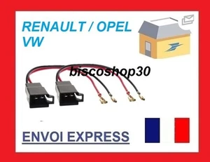 Adaptador De Altavoz Para Renault Clio MK2 1998 Conectores De Cable Par - Imagen 1 de 1