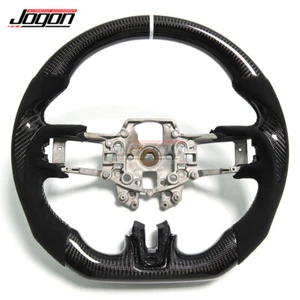 Alcantara Carbon Fiber Steering Wheel Cover For Ford Mustang S550 GT350 GT V6 V8 - Picture 1 of 9