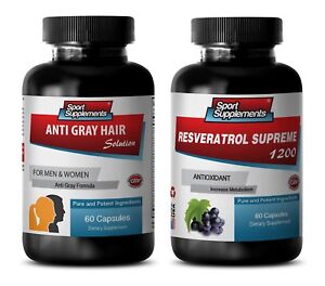 anti-aging vitamins c for men - GRAY HAIR - RESVERATROL COMBO 2B - life l-tyrosi