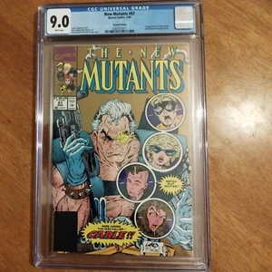 New Mutants #87 CGC 9.0 2nd Printing 1st Cable & Stryfe Appearance Marvel 1990 - Picture 1 of 1