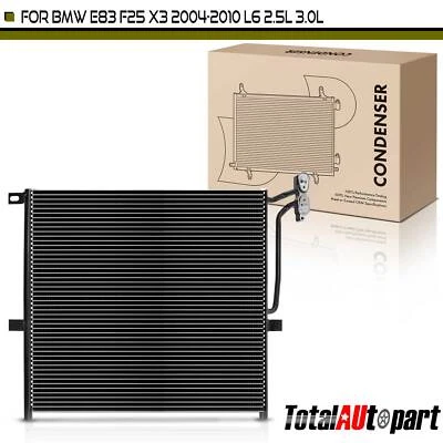 Condensador de aire acondicionado con soporte para BMW X3 2004-2006 2,5 L 2004-2010 3,0 L 17113403437 Foto 1 de 4