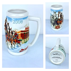 Vintage 2008 Budweiser Holiday Collectible Stein "70 Years of Proud Tradition" - Picture 1 of 6