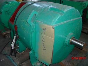 200 HP DC General Electric Motor, 850 RPM, 683AS Frame, DPFV, 500 V Arm. Rebuilt - Picture 1 of 3