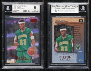 2013 Fleer Retro 1996-97 Skybox Premium Star Rubies /150 LeBron James BGS 9 MINT