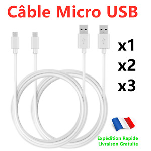 Chargeur Micro USB Câble 1M 2M 3M pour Samsung,Huawei,Appareils Android, Sony