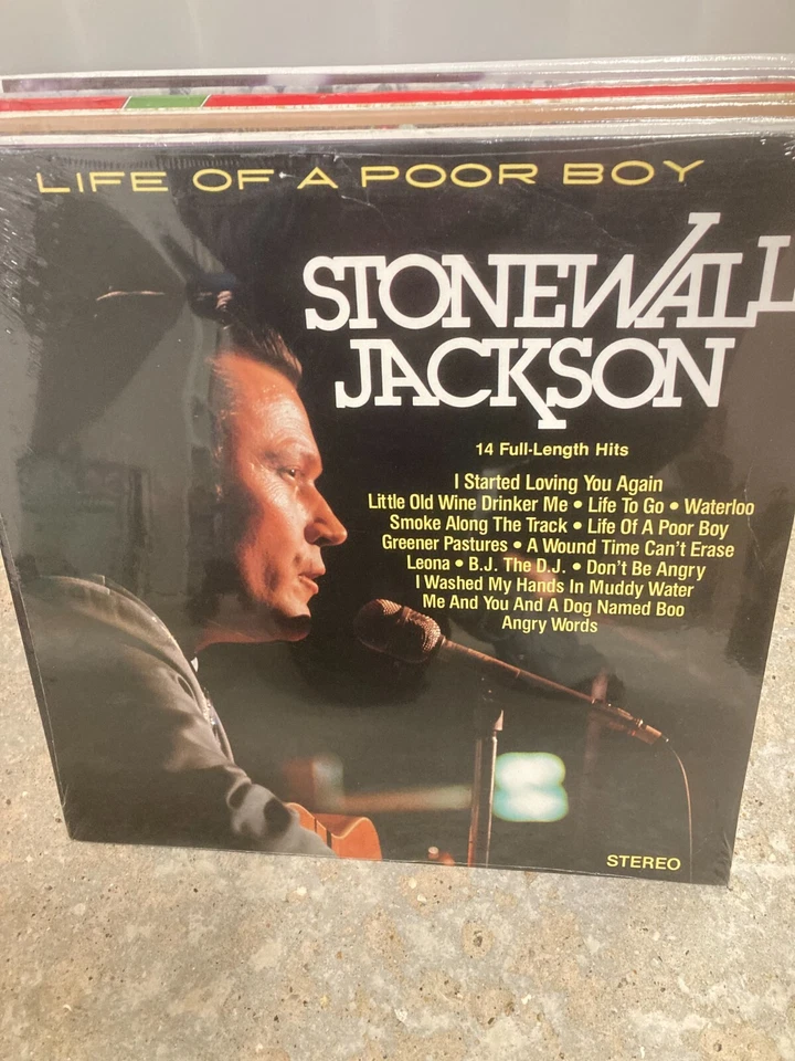 STONEWALL JACKSON LIFE OF A POOR BOY LP, P15811, NEW AND SEALED - Image 1 of 1
