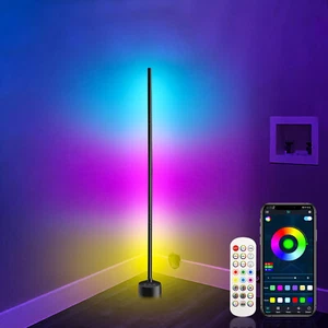 55'' LED Floor Lamp RGB Color Changing Dimmable Bluetooth Music Sync App Remote - Picture 1 of 14