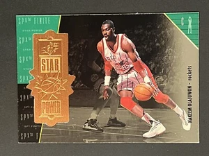 1998-99 SPx Finite Star Power /5400 Hakeem Olajuwon #129 Houston Rockets - Picture 1 of 2