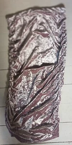BEIGE MINK CRUSHED VELVET LADIES SKIRT TOP SHOP SIZE 12 RUCHED DESIGN - Picture 1 of 11