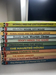 Vintage Walt Disney Wonderful World Of Reading Children’s Books Lot Of 11 1970's - Picture 1 of 24