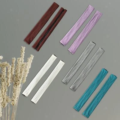 2 x Stuhl-Armlehnenbezug mit Reißverschluss, abnehmbar, universell für Büro - Bild 1 von 4