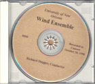 University of New Orleans Wind Ensemble / En concert 28 octobre 1998 - CD audio