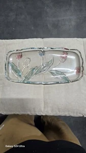 Crystal Tulip Platter - Picture 1 of 7