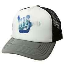 San Diego Hat Company SLW3610 - Unisex Wave Hand Trucker Cap Grey Caps One Size