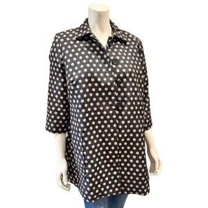 Chico’s Polka Dot Rain Coat - Picture 1 of 13