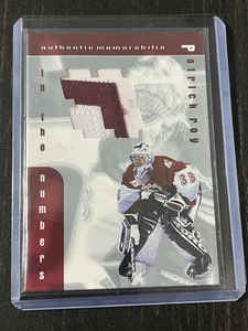 99/00 BE A PLAYER MEMORABILIA PATRICK ROY PATCH JERSEY NUMBER ALL-STAR ITG BAP - Picture 1 of 1