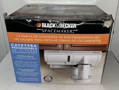 New Black & Decker Spacemaker 12 Cup Under Cabinet Coffee Maker SDC740 White - Image 1 of 4